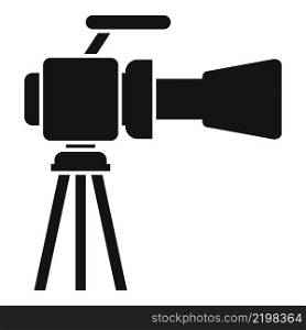 Professional cinema camera icon simple vector. Video film. Festival filmmaker. Professional cinema camera icon simple vector. Video film