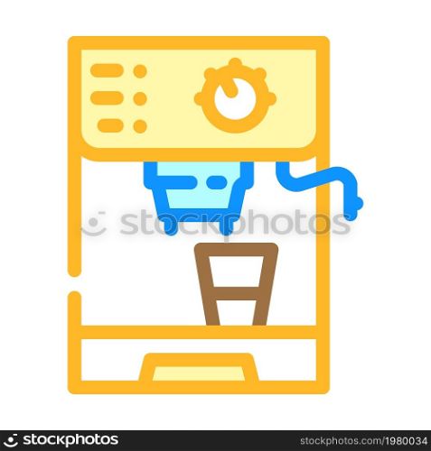professional coffee machine color icon vector. professional coffee machine sign. isolated symbol illustration. professional coffee machine color icon vector illustration