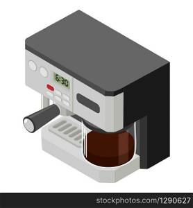 Professional coffee machine icon. Isometric of professional coffee machine vector icon for web design isolated on white background. Professional coffee machine icon, isometric style