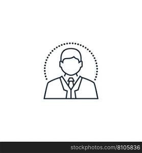 Professional creative icon from business people Vector Image