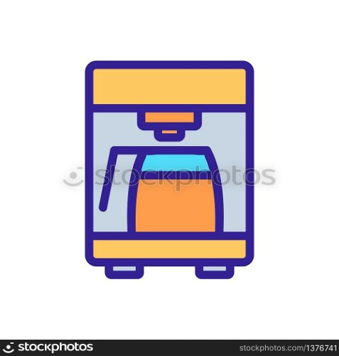 professional drip coffee machine icon vector. professional drip coffee machine sign. color symbol illustration. professional drip coffee machine icon vector outline illustration