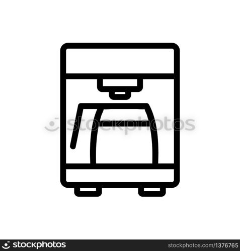 professional drip coffee machine icon vector. professional drip coffee machine sign. isolated contour symbol illustration. professional drip coffee machine icon vector outline illustration