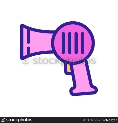 professional hair dryer hub icon vector. professional hair dryer hub sign. color symbol illustration. professional hair dryer hub icon vector outline illustration