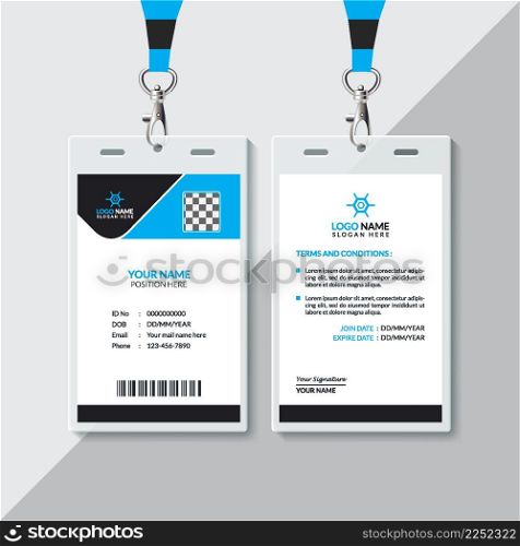 Professional ID Card Design Template