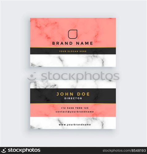 professional marble business card template