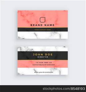 professional marble business card template