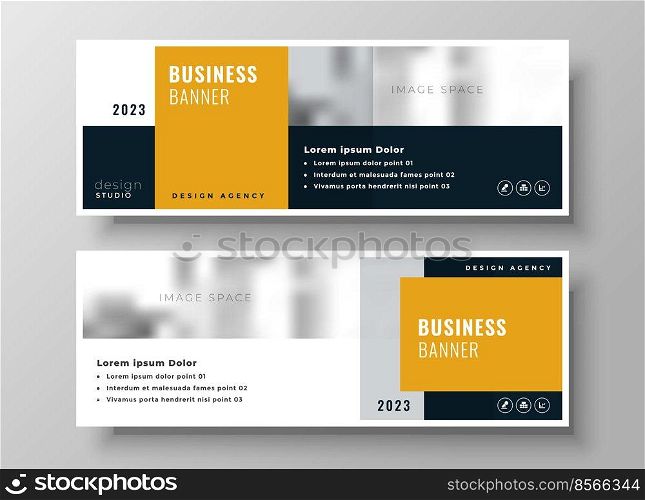 professional modern business banners presentation template design