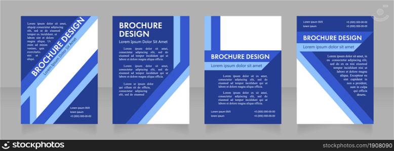 Professional networking event promo blank brochure layout design. Vertical poster template set with empty copy space for text. Premade corporate reports collection. Editable flyer paper pages. Professional networking event promo blank brochure layout design
