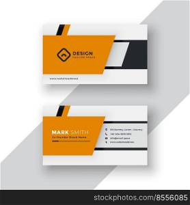 professional yellow business card design