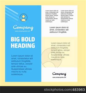 Profile Business Company Poster Template. with place for text and images. vector background