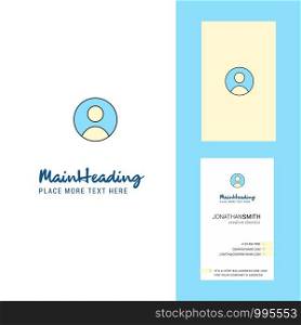 Profile Creative Logo and business card. vertical Design Vector
