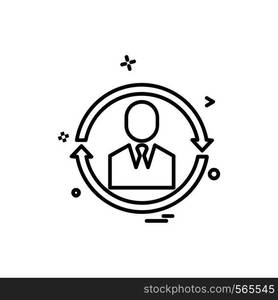 Profile icon design vector