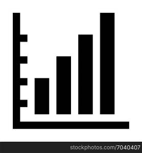 profit bar chart, icon on isolated background