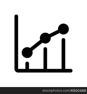 profit bar graph, icon on isolated background