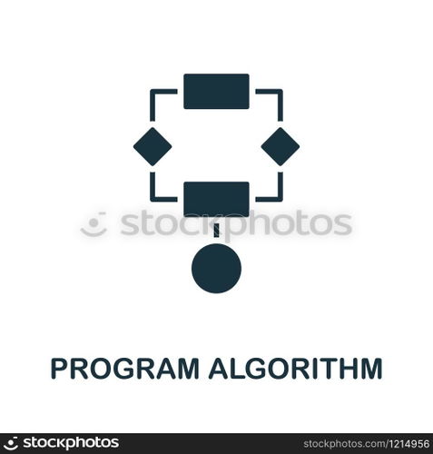 Program Algorithm icon. Creative element design from programmer icons collection. Pixel perfect Program Algorithm icon for web design, apps, software, print usage.. Program Algorithm icon. Creative element design from programmer icons collection. Pixel perfect Program Algorithm icon for web design, apps, software, print usage