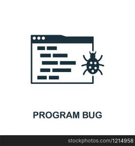 Program Bug icon. Creative element design from programmer icons collection. Pixel perfect Program Bug icon for web design, apps, software, print usage.. Program Bug icon. Creative element design from programmer icons collection. Pixel perfect Program Bug icon for web design, apps, software, print usage