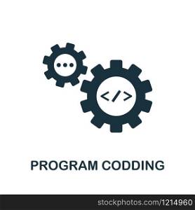 Program Coding icon. Creative element design from programmer icons collection. Pixel perfect Program Coding icon for web design, apps, software, print usage.. Program Coding icon. Creative element design from programmer icons collection. Pixel perfect Program Coding icon for web design, apps, software, print usage