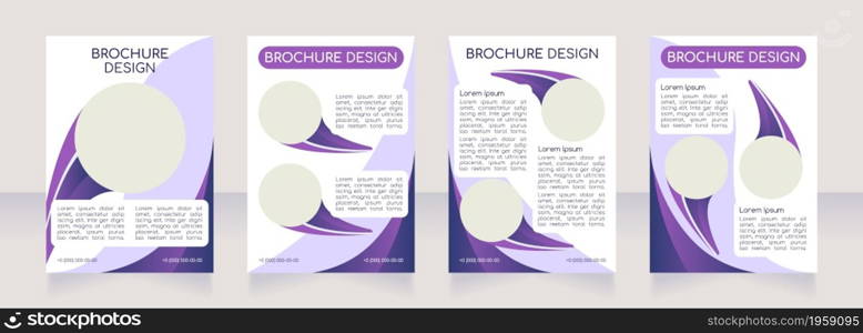 Program interface design trends blank brochure layout design. Vertical poster template set with empty copy space for text. Premade corporate reports collection. Editable flyer paper pages. Program interface design trends blank brochure layout design