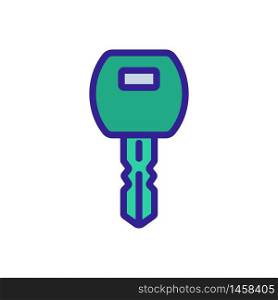 programmed chip key icon vector. programmed chip key sign. color symbol illustration. programmed chip key icon vector outline illustration