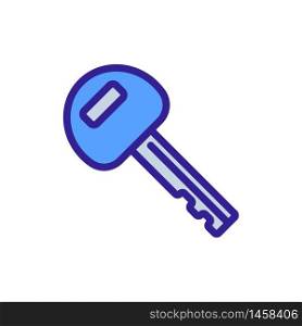 programmed chip key icon vector. programmed chip key sign. color symbol illustration. programmed chip key icon vector outline illustration