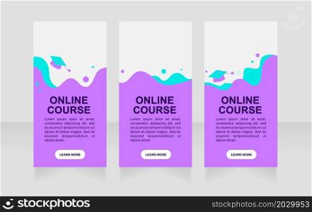 Programmer online course web banner design template. Vector flyer with text space. Advertising placard with customized copyspace. Promotional printable poster for advertising. Graphic layout. Programmer online course web banner design template
