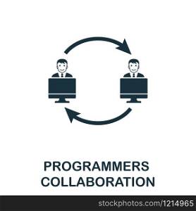 Programmers Collaboration icon. Creative element design from programmer icons collection. Pixel perfect Programmers Collaboration icon for web design, apps, software, print usage.. Programmers Collaboration icon. Creative element design from programmer icons collection. Pixel perfect Programmers Collaboration icon for web design, apps, software, print usage