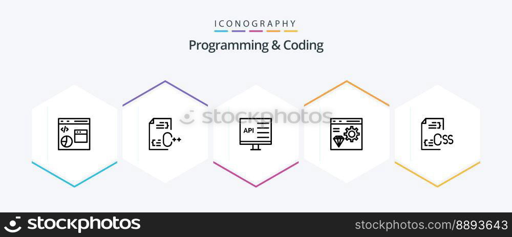 Programming And Coding 25 Line icon pack including coding. app. development. development. computer