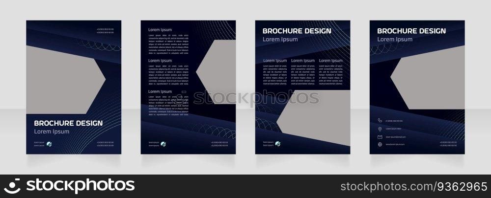 Programming and coding blank brochure design. Template set with copy space for text. Premade corporate reports collection. Editable 4 paper pages. Astro Space Regular, Saira Light fonts used. Programming and coding blank brochure design