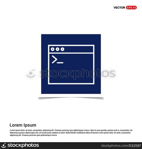 Programming code icon - Blue photo Frame