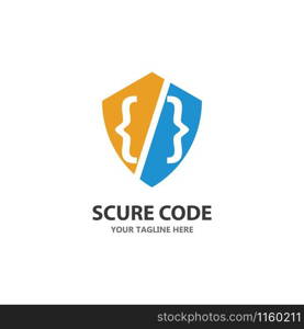 Programming Code technology logo vector template