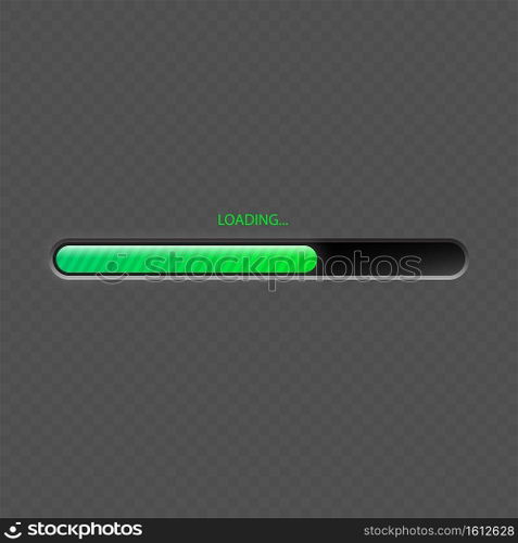 Progress loading bar panel template . Template for your design. Progress loading bar