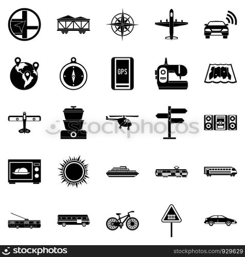 Progressive technology icons set. Simple set of 25 progressive technology vector icons for web isolated on white background. Progressive technology icons set, simple style