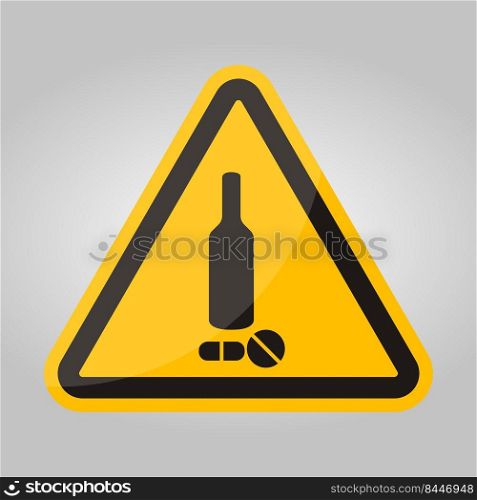 Prohibited Drug Symbol Sign