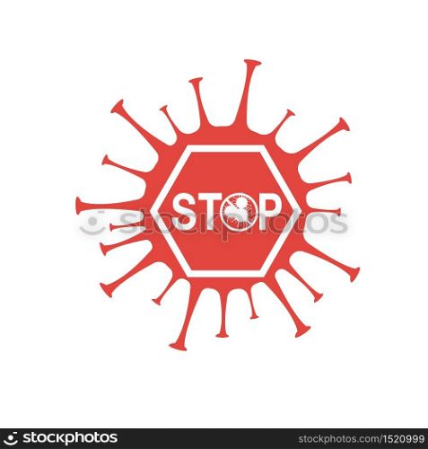Prohibition icon shape. biological hazard risk logo symbol. Contamination epidemic virus da