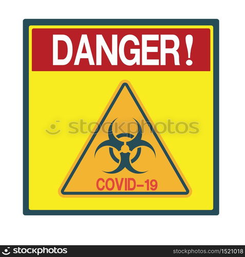 Prohibition icon shape. biological hazard risk logo symbol ...