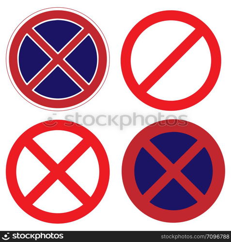 Prohibition no symbol, Sign ban vector illustration EPS10. Prohibition no symbol, Sign ban vector illustration