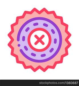 prohibition of proceedings icon vector. prohibition of proceedings sign. color symbol illustration. prohibition of proceedings icon vector outline illustration