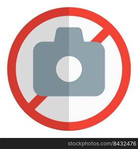 Prohibition on the use of photographic devices.