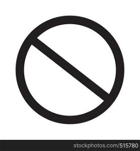 prohibition sign on white background. prohibition sign. flat style. prohibition icon for your web site design, logo, app, UI.