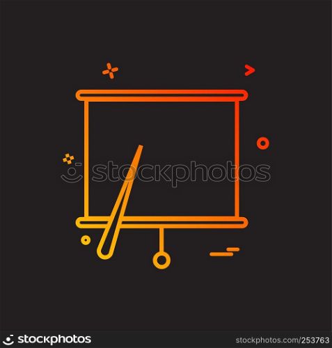 project chart office icon vector design