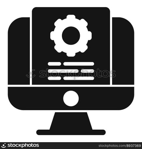 Project document icon simple vector. Data support. Help guide. Project document icon simple vector. Data support