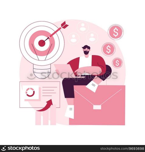 Project initiation abstract concept vector illustration. Project documentation, business analysis, vision and scope, determine goals, task assignment, timeframe and timeline abstract metaphor.. Project initiation abstract concept vector illustration.