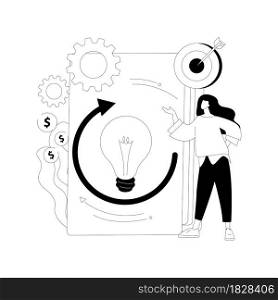 Project life cycle abstract concept vector illustration. Successful project management, stages of project completion, task assignment, business case, resource requirements abstract metaphor.. Project life cycle abstract concept vector illustration.