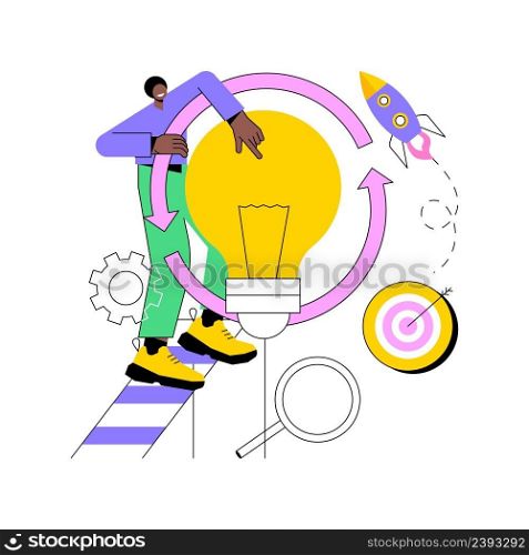 Project life cycle abstract concept vector illustration. Successful project management, stages of project completion, task assignment, business case, resource requirements abstract metaphor.. Project life cycle abstract concept vector illustration.