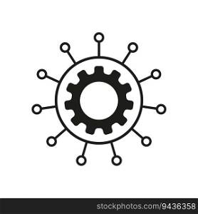 Project manager icon. Setting, engineering gear icon. Mind mapping icon. Vector illustration. EPS 10. stock image.. Project manager icon. Setting, engineering gear icon. Mind mapping icon. Vector illustration. EPS 10.