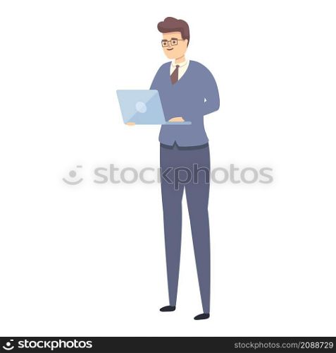 Project realization icon cartoon vector. Business teamwork. Strategy solution. Project realization icon cartoon vector. Business teamwork