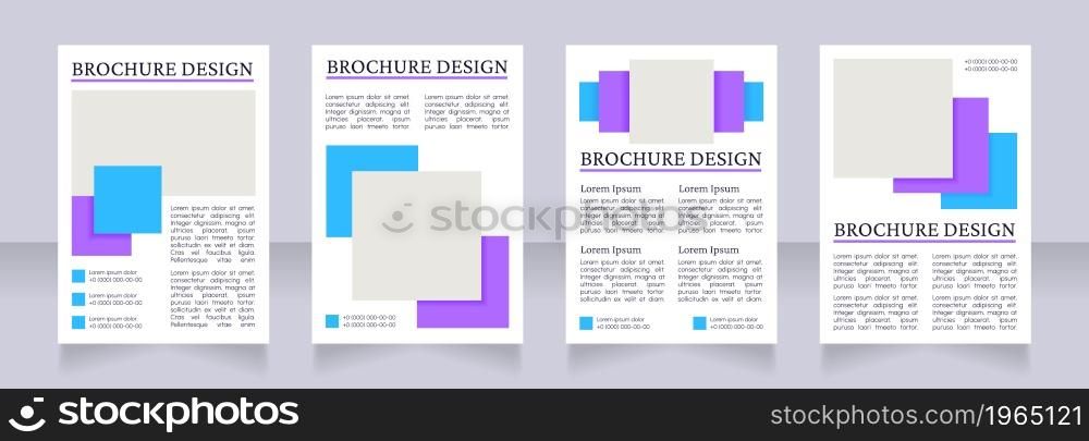 Project solution presentation blank brochure layout design. Vertical poster template set with empty copy space for text. Premade corporate reports collection. Editable flyer paper pages. Project solution presentation blank brochure layout design