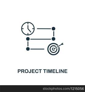 Project Timeline icon. Creative element design from risk management icons collection. Pixel perfect Project Timeline icon for web design, apps, software, print usage.. Project Timeline icon. Creative element design from risk management icons collection. Pixel perfect Project Timeline icon for web design, apps, software, print usage