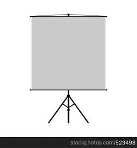 Projection screen illustration graphic office work vector icon. Strategy marketing education device presentation movie