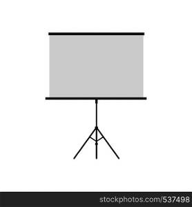 Projection screen illustration graphic office work vector icon. Strategy marketing education device presentation movie